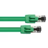 Sieťový kábel Alcasa 8080-050G zelený 5 m Cat8.1 S/FTP