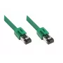 Sieťový kábel Alcasa 8080-150G zelený 15 m Cat8.1 S/FTP