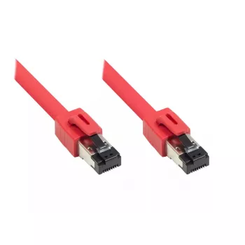 Sieťový kábel Alcasa 8080-075R červený 7,5 m Cat8.1 S/FTP
