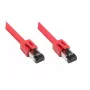 Sieťový kábel Alcasa 8080-075R červený 7,5 m Cat8.1 S/FTP