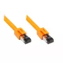 Sieťový kábel Alcasa 8080-075O oranžový 7,5 m Cat8.1 S/FTP