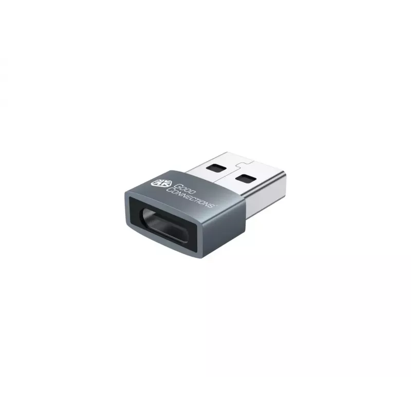 USB prevodník Alcasa USB-AD203-5 USB-A na USB-C sivý