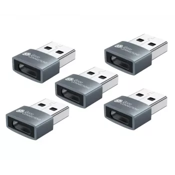 USB prevodník Alcasa USB-AD203-5 USB-A na USB-C sivý