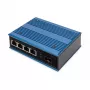 Digitus 4 port Fast Ethernet sieťový PoE switch, priemyselný, unmanaged, 1 SFP Uplink