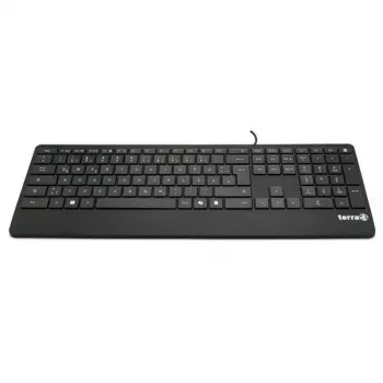 Wortmann AG klávesnica 4000 káblová USB Copilot QWERTZ 105 klávesov nemecké rozloženie 1,80 m kábel čierna