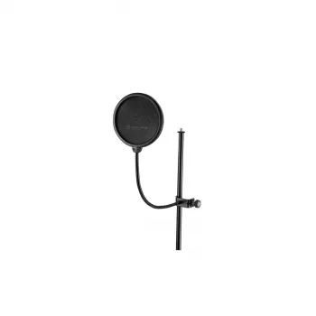 K&M 23956 pop filter mikrofónny protiveterný kryt, čierna