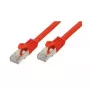 Sieťový kábel ShiverPeaks BASIC-S Cat7 S/FTP (S‑STP) 5 m, RJ-45 na RJ-45, červený