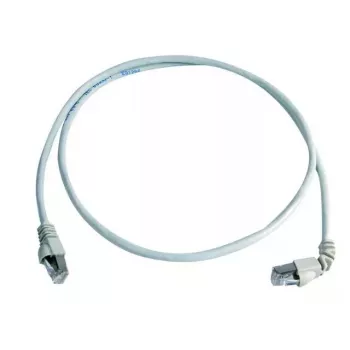 Sieťový kábel Telegärtner Cat.7 MP8 FS 600 LSZH 1,0 m 1x90-stupňový uhol sivý