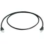 Sieťový kábel Telegaertner MP8 FS 500 LSZH 0,25 m Cat6a SF/UTP RJ-45 – čierny