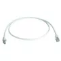 Sieťový kábel Telegaertner Cat6a S/FTP (S-STP) RJ-45–RJ-45 0,25 m biely