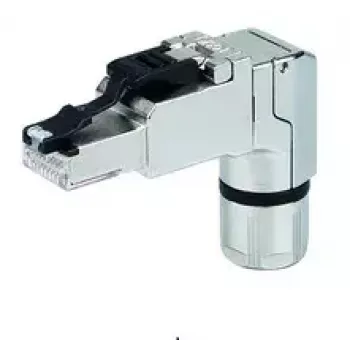 Konektor RJ45 Telegärtner J00026A4002 čierna nehrdzavejúca oceľ