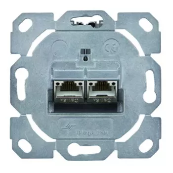 Zásuvka RJ-45 Telegärtner J00020A0528 kovová 2 moduly kategória 6a