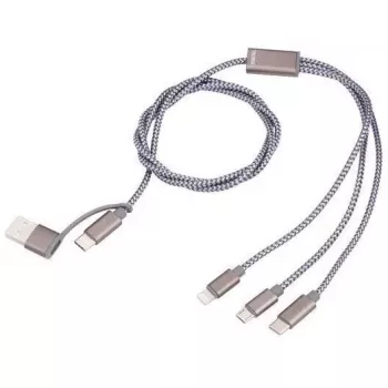 Nabíjací kábel USB-C na USB-A TROIKA CBL30/GY, 1 m, sivý