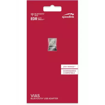 SpeedLink VIAS Nano USB Bluetooth 5.0 adaptér, čierny