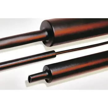 HellermannTyton 323-20400 zmršťovacia bužírka, čierna, dĺžka 1 m, priemer 4–12 mm, 15 ks