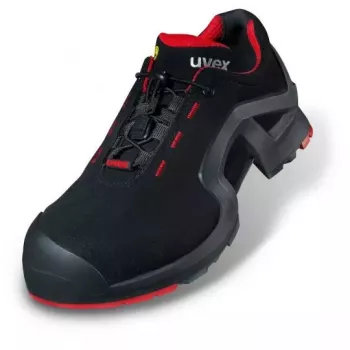 Bezpečnostná obuv Uvex 85162 unisex dospelí čierna červená microvelours PU
