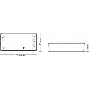 LED ovládač MiBoxer FUT037Z+ 3in1 RGBW Zigbee 3.0