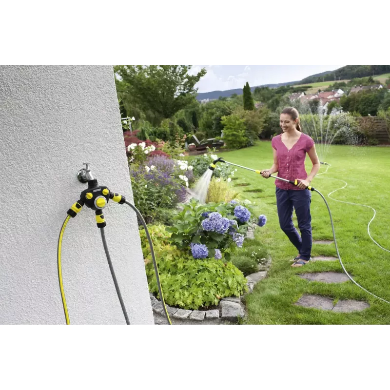 Mechanické zavlažovacie hodiny Kärcher WT 2.000 čierne žlté