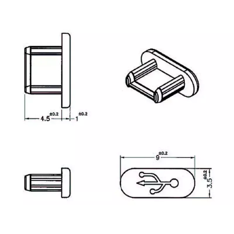 Ochranná krytka konektora USB Micro-B DeLOCK 64007