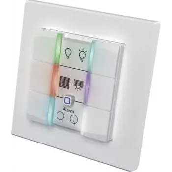 Nástenný spínač panel eQ-3 Homematic IP nástenný tlačidlový 6-násobný plast biela