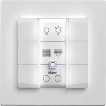 Nástenný spínač panel eQ-3 Homematic IP nástenný tlačidlový 6-násobný plast biela