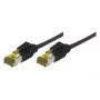 EXC patch kábel RJ45 S/FTP CAT 7 LSOH Snagless čierny 20m sieťový kábel