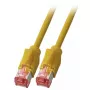 EFB Elektronik K8708GE.1 Cat.6A S/FTP LSZH prepojovací kábel, RJ-45, 1 m, žltý