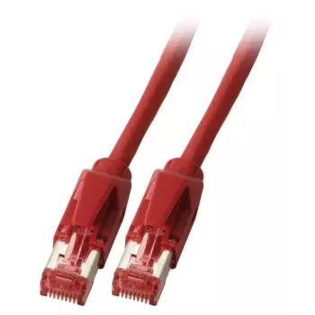 Sieťový kábel EFB Elektronik K8708RT.10 červený 10 m Cat6a S/FTP