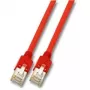 Sieťový kábel EFB Elektronik RJ45 (X) S/FTP Cat5e červený 3 m
