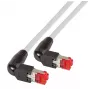 Sieťový kábel EFB Elektronik K4137GR.15 RJ-45 Cat6a 15m sivý