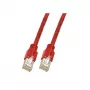 Sieťový kábel EFB Elektronik K8012.0,50 RJ-45 Cat5e 0,5 m červený
