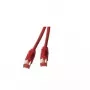 Sieťový kábel EFB Elektronik Cat.6a HiroseTM21 RJ-45 Cat6a 3 m červený