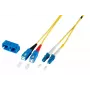 Sklolaminátový kábel EFB Elektronik O0360.0,5 0,5 m LC SC žltý