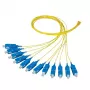 Sklolaminátový kábel EFB Elektronik O1023.2 2m 12x SC žltý