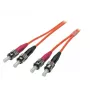 EFB Elektronik O6023.7,5 Duplexný ST-ST OM1 optický patch kábel, 7,5 m, oranžový