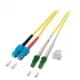 Optický kábel EFB Elektronik O0383.1 1 m LC SC žltý