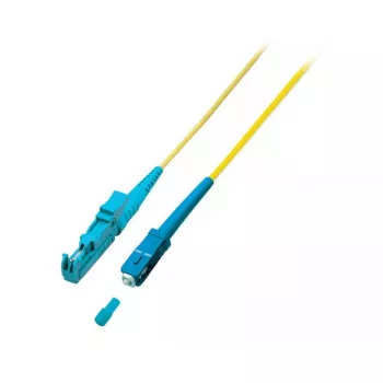 EFB Elektronik O0839.5 Simplexný optický patch kábel, E-2000 na SC, OS2 9/125 µm, 5 m, žltý