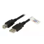 USB kábel EFB Elektronik K5256SW.1,8 1,8 m USB A USB B čierny