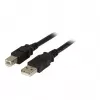 EFB Elektronik USB 2.0 A/B 3,0 m USB kábel čierny konektor samec/konektor samec