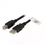 EFB Elektronik USB 2.0 A/B 3,0 m USB kábel čierny konektor samec/konektor samec