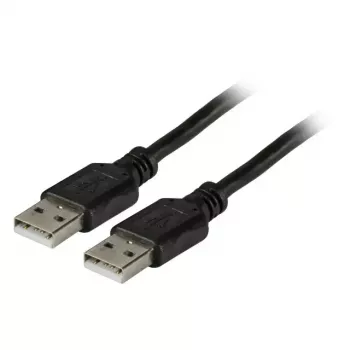 USB 2.0 A–A kábel EFB Elektronik 1,5 m, konektor samec-samec, 0,48 Gbit/s, čierny, magneticky tienený