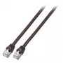 Sieťový kábel EFB Elektronik S/FTP Cat.6 RJ45 čierny 1 m