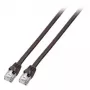 Sieťový kábel EFB Elektronik S/FTP Cat.6 RJ45 čierny 2 m