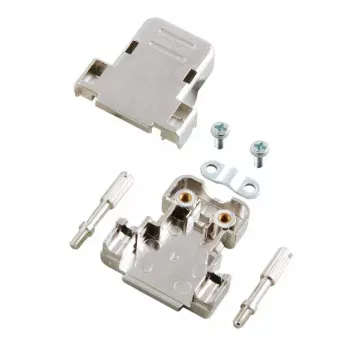 EFB Elektronik E-DH15 Metalizovaný D-Sub kryt, 15-pinový, strieborný