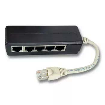 Sieťový splitter EFB Elektronik K5117.015 čierny