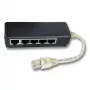 Sieťový splitter EFB Elektronik K5117.015 čierny