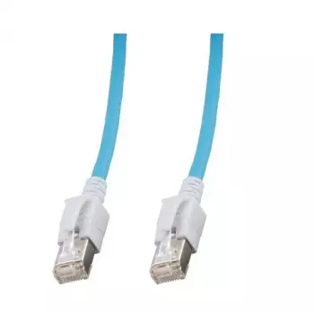 EFB Elektronik DCK1001BL.1,5 RJ45 LED patch kábel, Cat.6A S/FTP, 1,5 m, modrý
