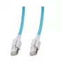 EFB Elektronik DCK1001BL.1,5 RJ45 LED patch kábel, Cat.6A S/FTP, 1,5 m, modrý