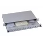 Patch panel 1U EFB Elektronik B71006.12OM4 — ST optické konektory, kov, 483×44,5×244 mm