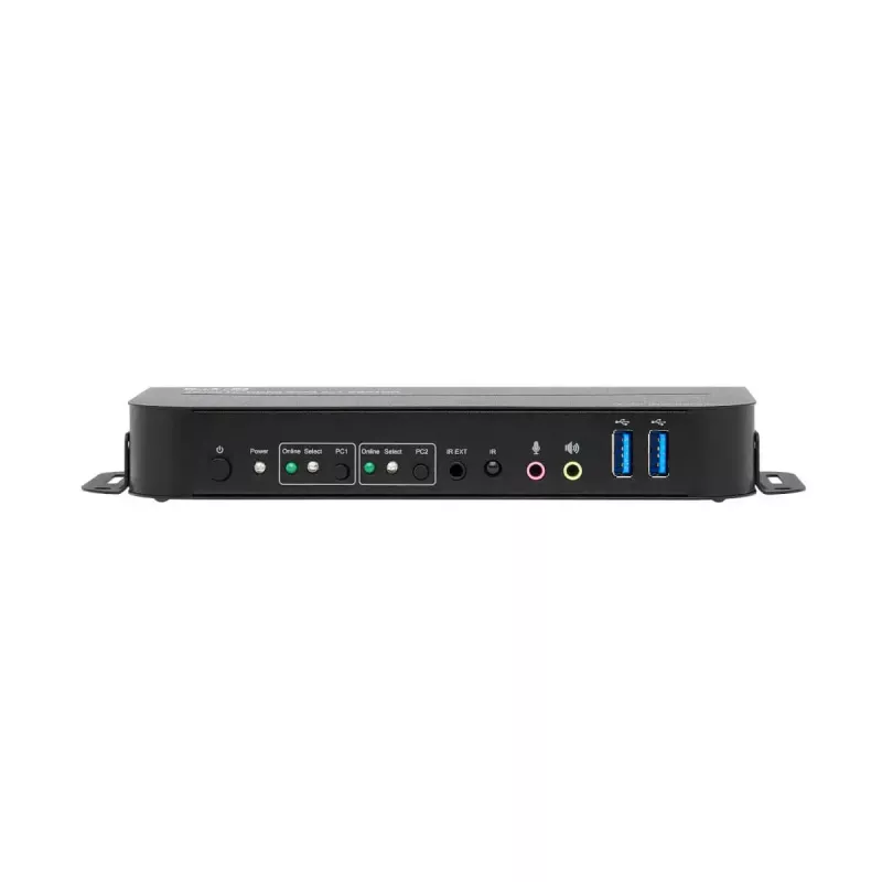 KVM prepínač 2-port HDMI/USB Tripp Lite B005-HUA2-K — 4K 60 Hz, HDR, HDCP 2.2, IR, zdieľanie USB, 1,2 m kábel